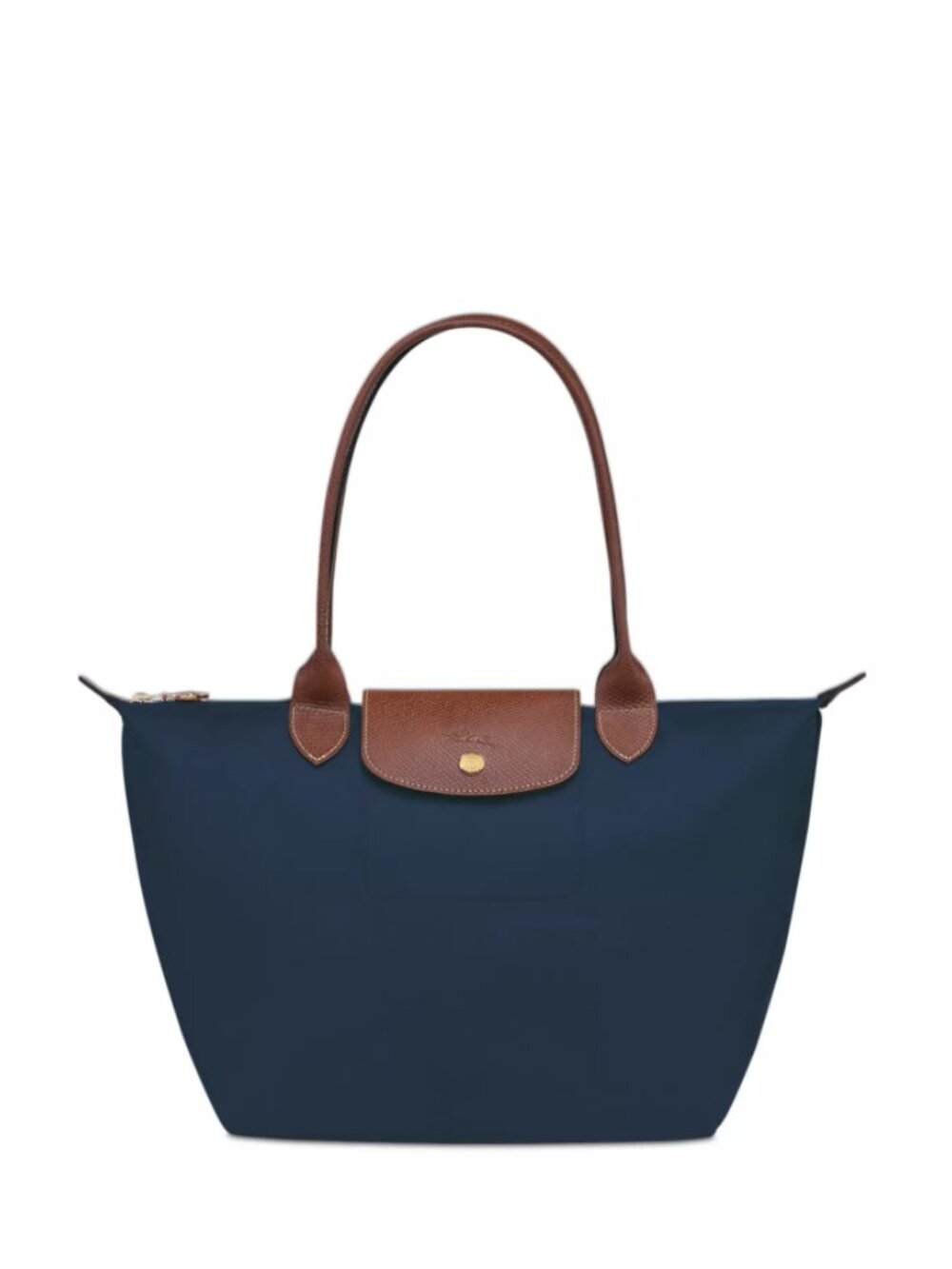 Authentic LONGHCMAP Le Pliage Original Medium Nylon Tote Bag navy blue